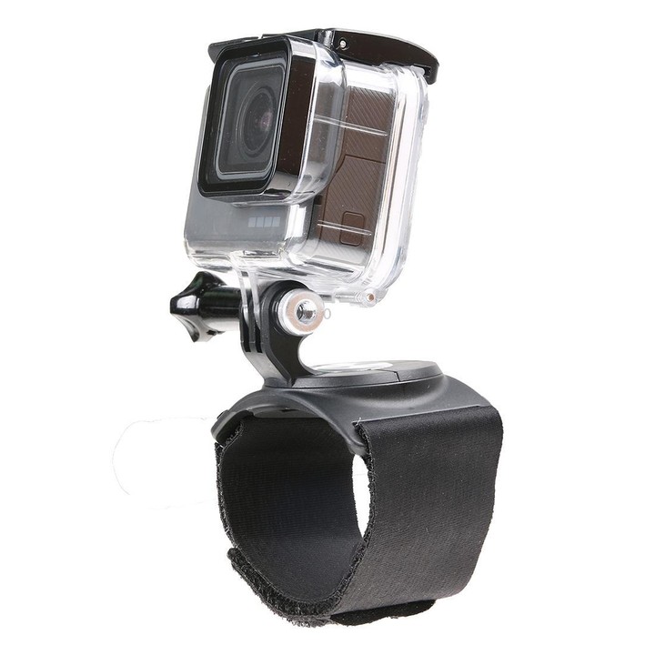 GP278 3 in 1 Hand Wrist Arm Leg Straps 360-degree Rotation Mount for GoPro, Insta360, DJI and Other Action Cameras(Black)