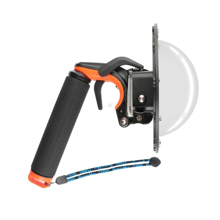 Shutter Trigger + Dome Port Lens Transparent Cover + Floating Hand Grip Diving Buoyancy Stick with Adjustable Anti-lost Strap &