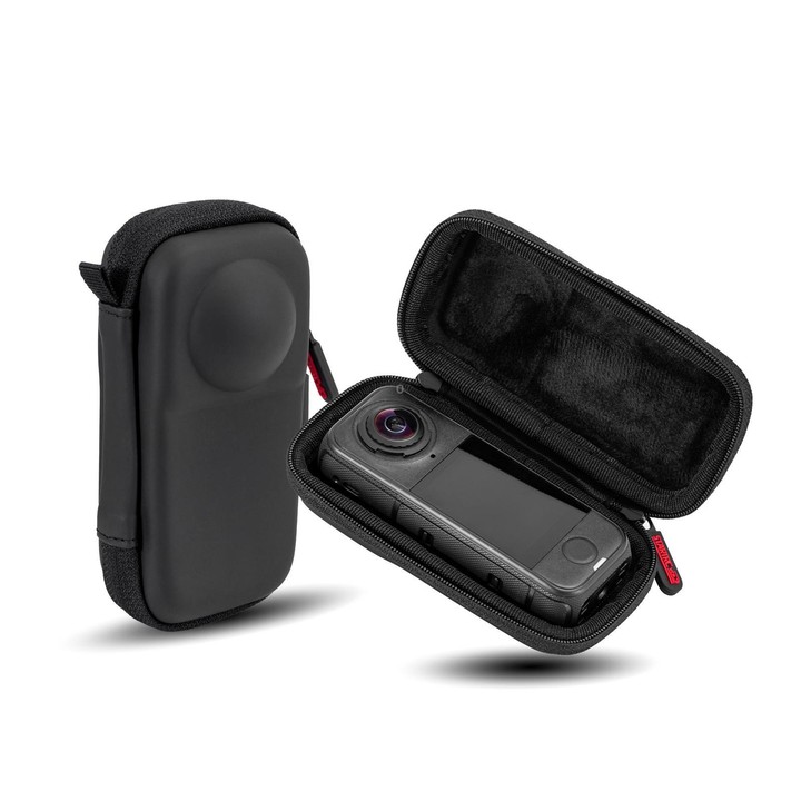 For Insta360 X4 Air STARTRC Camera PU Carry Storage Bag (Black)