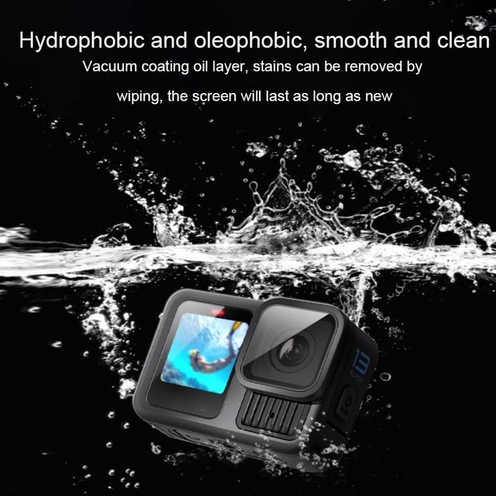 For GoPro HERO13 Black Lens and Front Back Screen 9H Tempered Glass Film