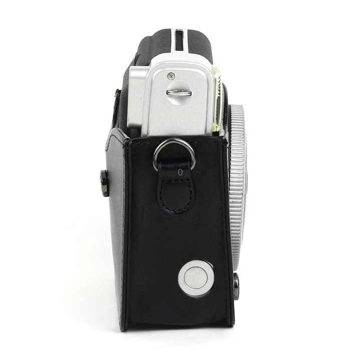 PU Leather Camera Protective bag for FUJIFILM Instax Mini 90 Camera, with Adjustable Shoulder Strap(Black)
