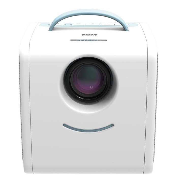 W-S1 10W Children Video Projector 30 Lumens HD 1080P LCD Technology, Support AV / USB / Mini SD Card / HDMI / Audio (Pink)