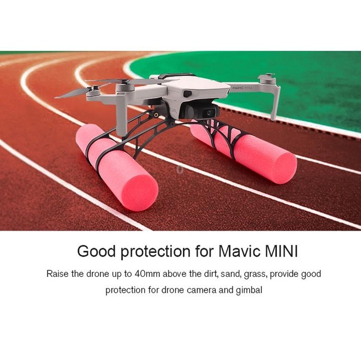 STARTRC Buoyancy Rod Absorbing Height Extender Landing Bracket for DJI Mavic 2 mini(Black Red)
