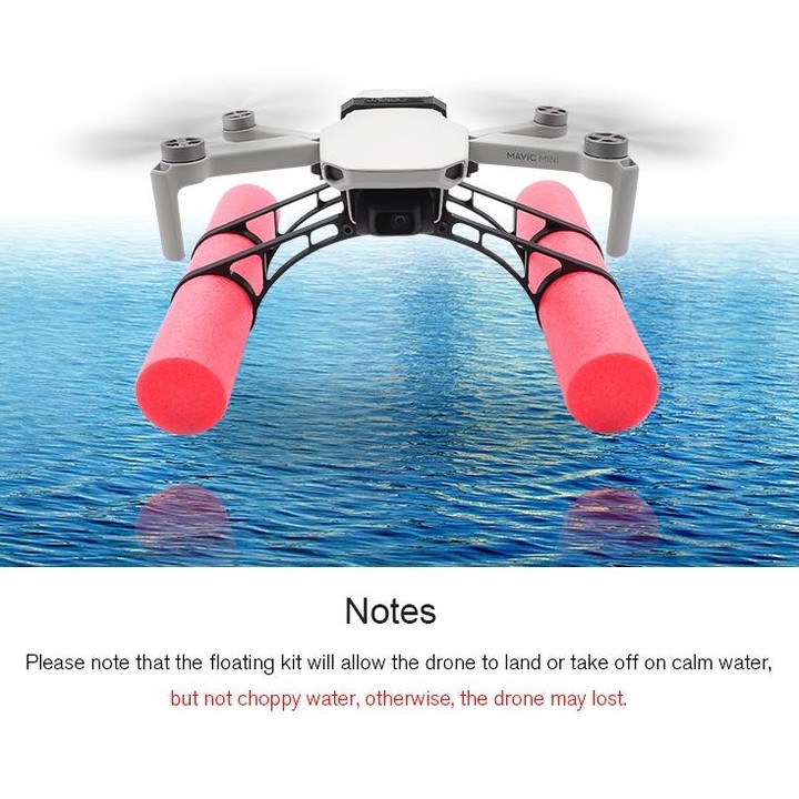 STARTRC Buoyancy Rod Absorbing Height Extender Landing Bracket for DJI Mavic 2 mini(Black Red)