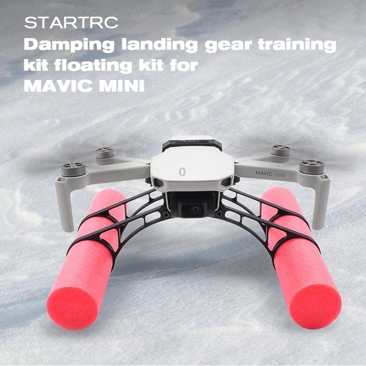 STARTRC Buoyancy Rod Absorbing Height Extender Landing Bracket for DJI Mavic 2 mini(Black Red)