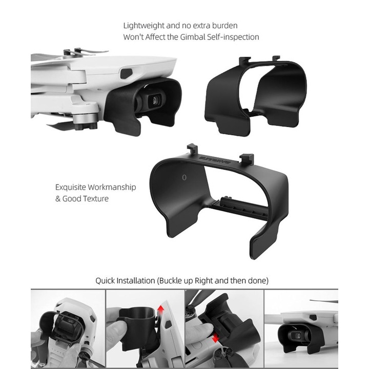 Sunnylife MM-Q9264 Camera Lens Sunshade Anti-glare Hood for DJI Mavic mini / Mini 4K / DJI Mini 2 SE(Black)