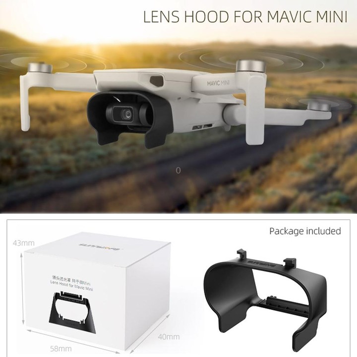 Sunnylife MM-Q9264 Camera Lens Sunshade Anti-glare Hood for DJI Mavic mini / Mini 4K / DJI Mini 2 SE(Black)