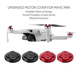 4 PCS Sunnylife Motor Metal Protection Cover for DJI Mini 2 (Red)
