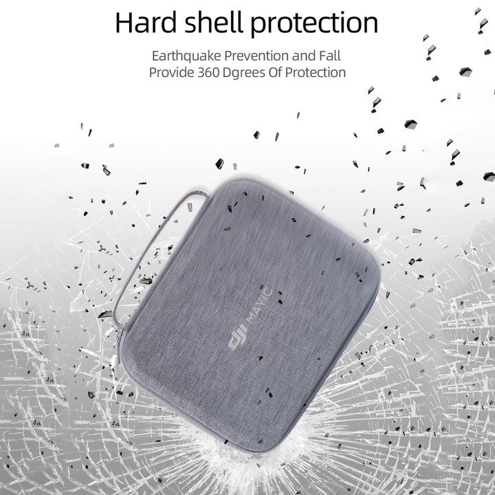 Original Portable Waterproof Nylon Box Case Storage Bag for DJI Mini 2 Drone(Grey)