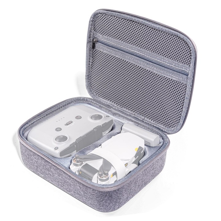 Original Portable Waterproof Nylon Box Case Storage Bag for DJI Mini 2 Drone(Grey)