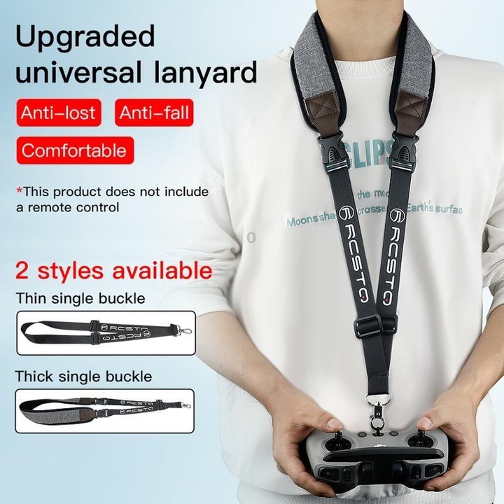 RCSTQ Thick Anti-lost Anti-fall Neck Strap Holder Lanyard for DJI FPV Remote Control