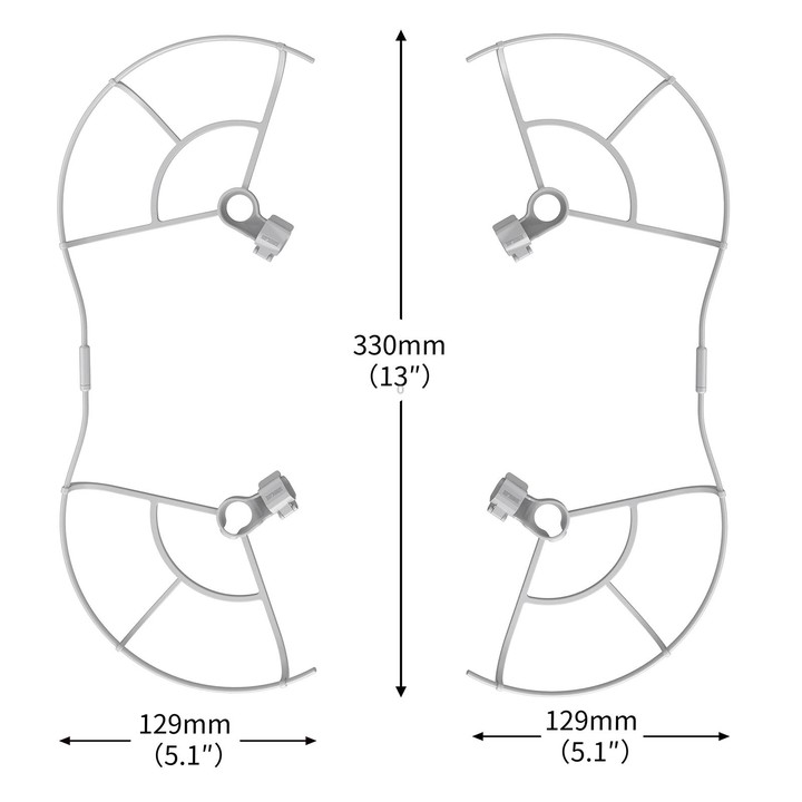 STARTRC Drone Propeller Protective Guard Anti-collision Ring for DJI Mini 3 Pro (Grey)