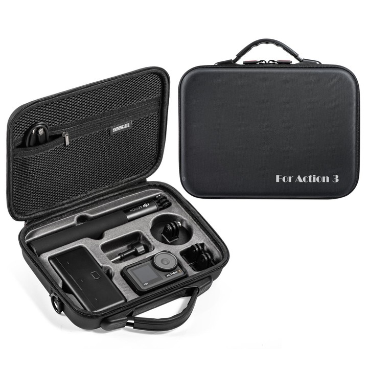 For DJI Osmo Action 3 STARTRC Camera and Accessories Storage Case Bag(Black)