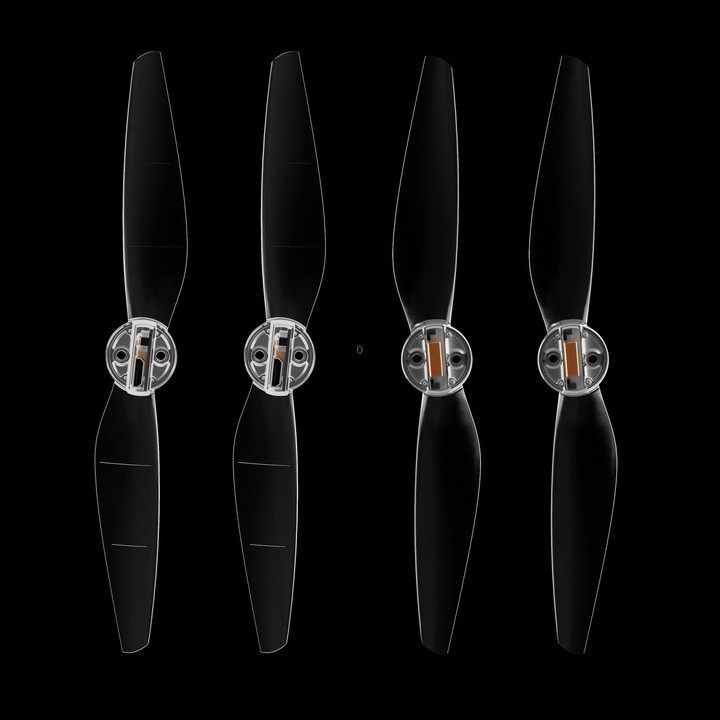For DJI Mini 4 Pro / Mavic Mini 3 Pro STARTRC 2 Pairs Color LED Flash Lamp Low Noise Propellers (Transparent)