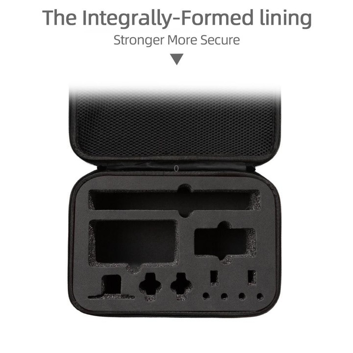 For DJI Osmo Action 3 Carrying Storage Case Bag,Size: 21.5 x 29.5 x 10cm(Black)