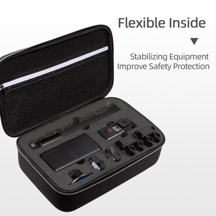 For DJI Osmo Action 3 Carrying Storage Case Bag,Size: 21.5 x 29.5 x 10cm(Black)