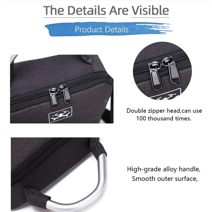 For DJI Mini 2 SE Shockproof Single Shoulder Storage Carrying Case Box Bag, Size: 30 x 22 x 8.5cm (Black)