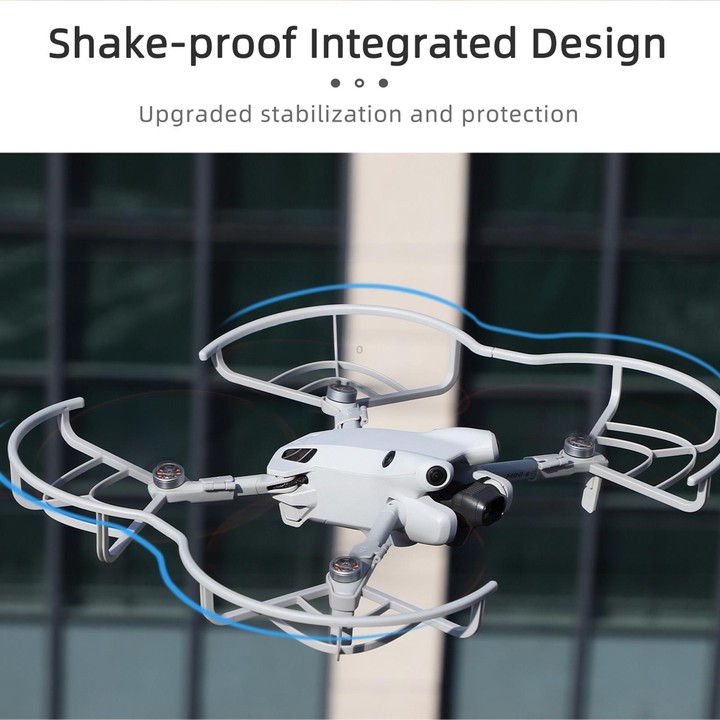 For DJI Mini 4 Pro Sunnylife N4P-KC712 Drone Propeller Protective Guard Anti-collision Ring (Grey)