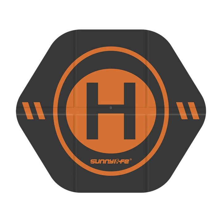 Sunnylife Drone Landing Pad 35cm Fast-Fold Double-Sided Leather Waterproof Helipad for DJI Neo / Avata 1 / 2 / Mini Series (Yell