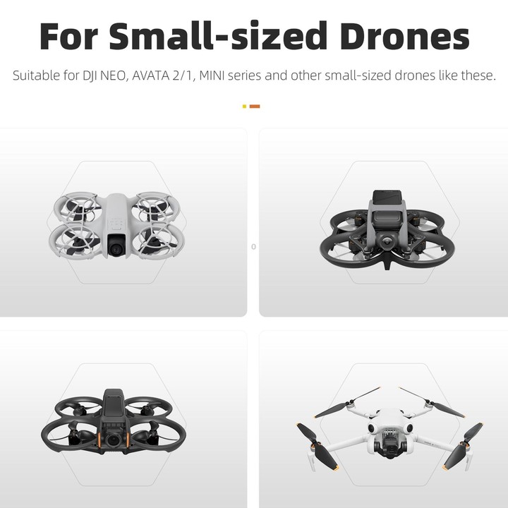 Sunnylife Drone Landing Pad 35cm Fast-Fold Double-Sided Leather Waterproof Helipad for DJI Neo / Avata 1 / 2 / Mini Series (Yell