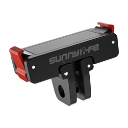 For DJI Osmo 360 / Action 5 Pro / 4 / 3 Sunnylife Foldable Magnetic Quick Release Mount Action Camera Selfie Stick Tripod Adapte