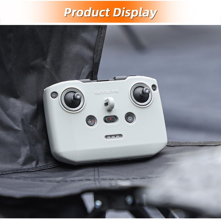 For DJI Neo / Mini 4 Pro / RC-N3 / RC-N2 / RC-N1 Sunnylife Controller Protective Cover Silicone Case with Neck Strap (Orange)