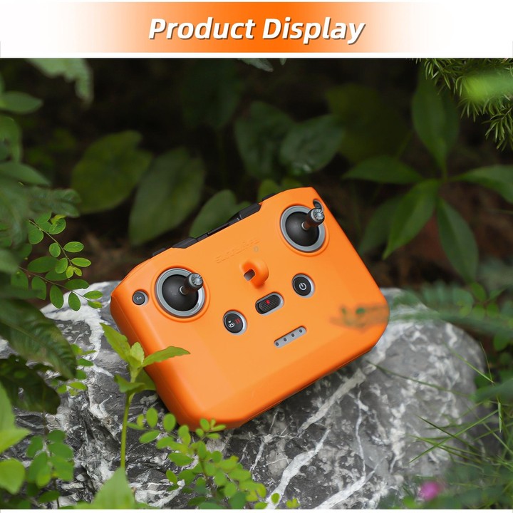 For DJI Neo / Mini 4 Pro / RC-N3 / RC-N2 / RC-N1 Sunnylife Controller Protective Cover Silicone Case with Neck Strap (Orange)