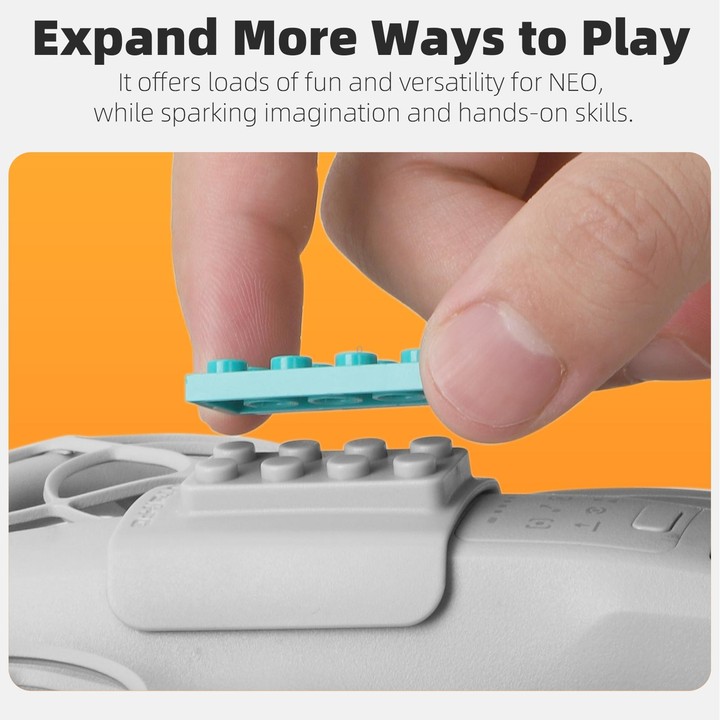 For DJI Neo Sunnylife Building Blocks Adapter Funny Building Bricks Toy Expansion Accessories (Grey)