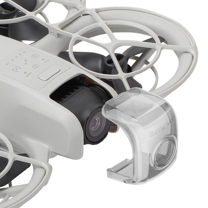 For DJI Neo Sunnylife Integrated Gimbal Protector Camera Lens Cover (Clear Grey)