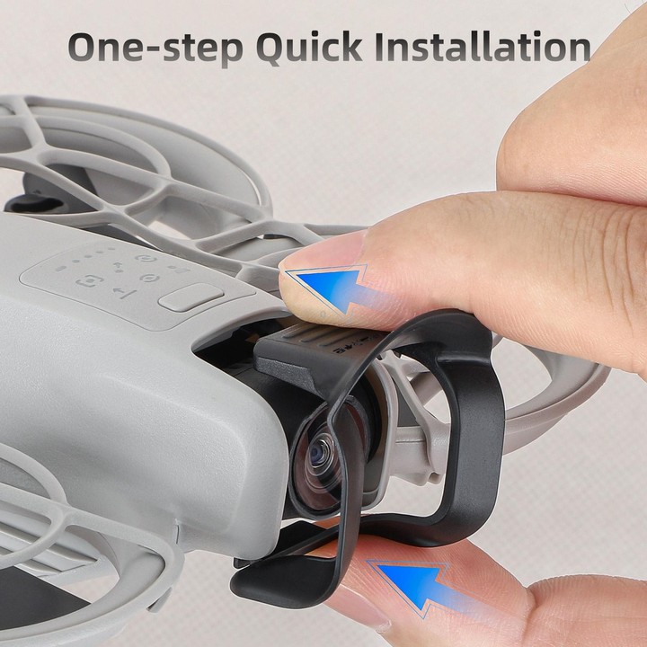 For DJI Neo Sunnylife Lens Hood Anti-glare Lens Cover Sunhood Gimbal Protective Cap (Black)
