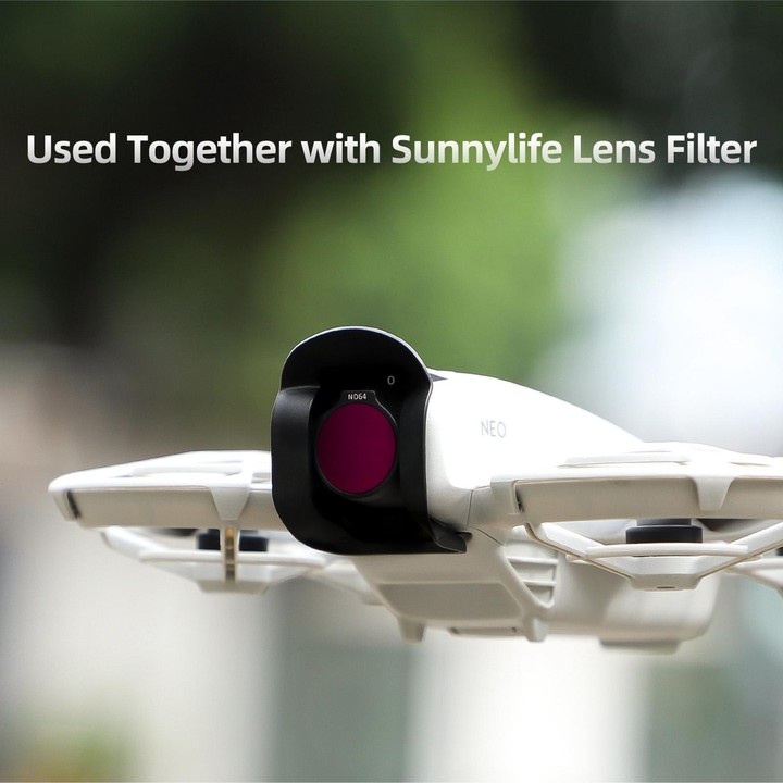 For DJI Neo Sunnylife Lens Hood Anti-glare Lens Cover Sunhood Gimbal Protective Cap (Grey)