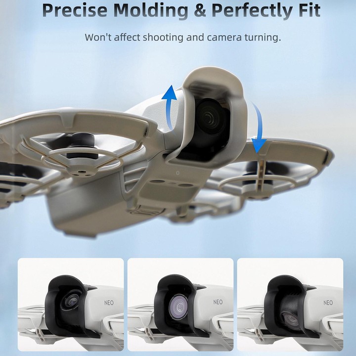 For DJI Neo Sunnylife Lens Hood Anti-glare Lens Cover Sunhood Gimbal Protective Cap (Grey)