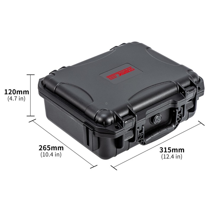 For DJI Osmo Action 5 Pro STARTRC Waterproof EVA ABS Dual-layer Suitcase Storage Box (Black)