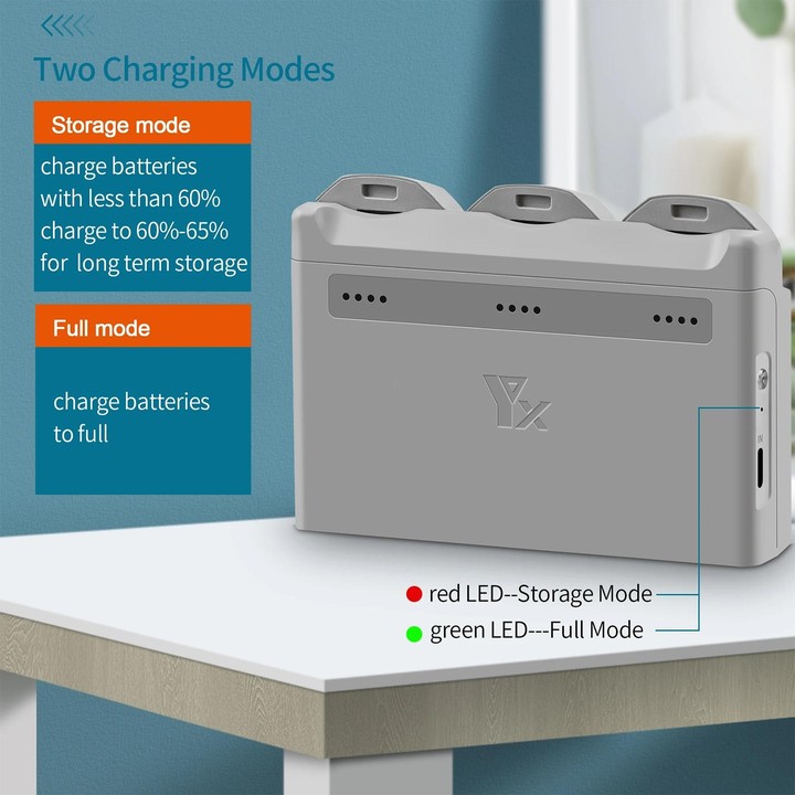 For DJI Neo XY 3-Channel Battery Charger Battery Charge Manager (Grey)