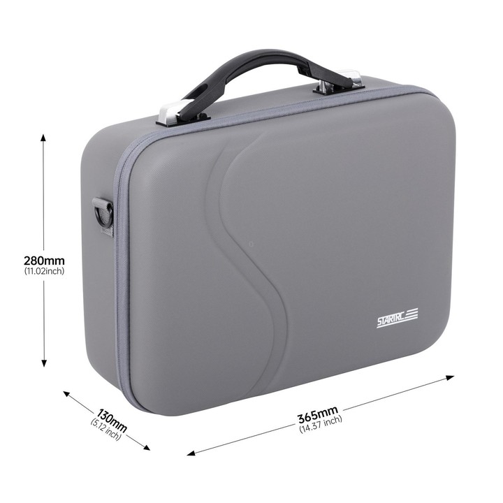 For DJI Neo 2 STARTRC Motion Sensing Combo Shoulder PU Storage Bag Handbag (Grey)