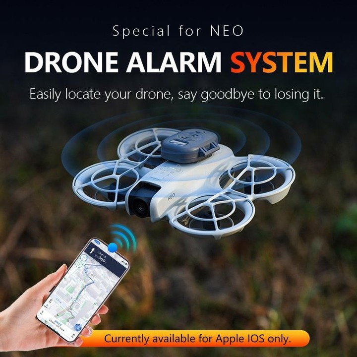 For DJI Neo STARTRC Drone Alarm Tracker (Grey)