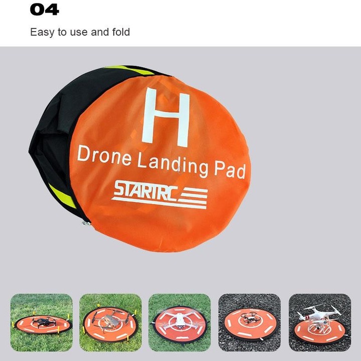 STARTRC RC Drone Quadcopter Portable Parking Apron Fast-fold Landing Parking Pad for DJI Mavic Mini / Mavic Air 2, Diameter: 56c
