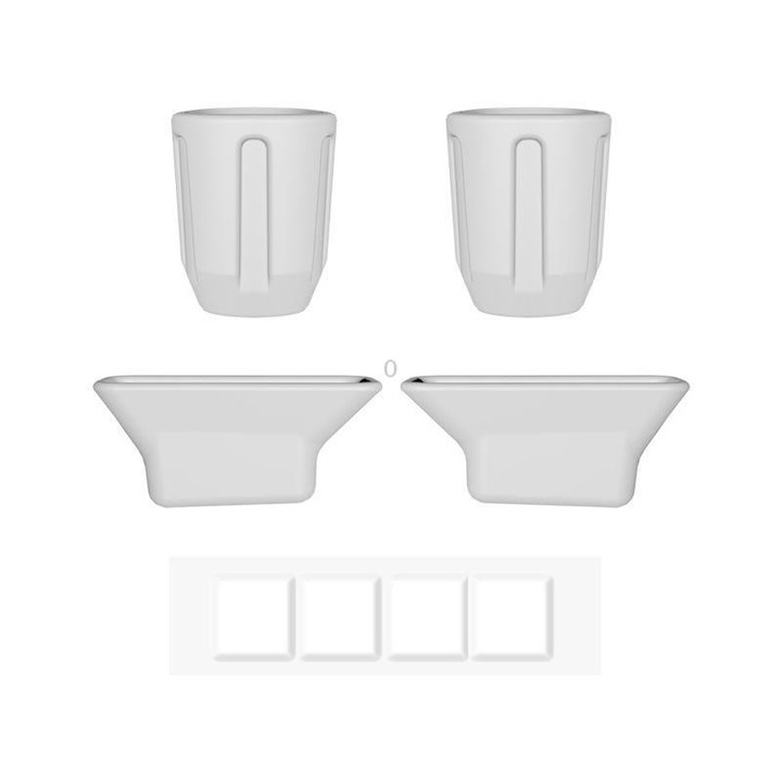 For DJI Mavic Air 2S BRDRC Drone Legs Feet Cover Protective Pad Dust-proof Cover (Grey)