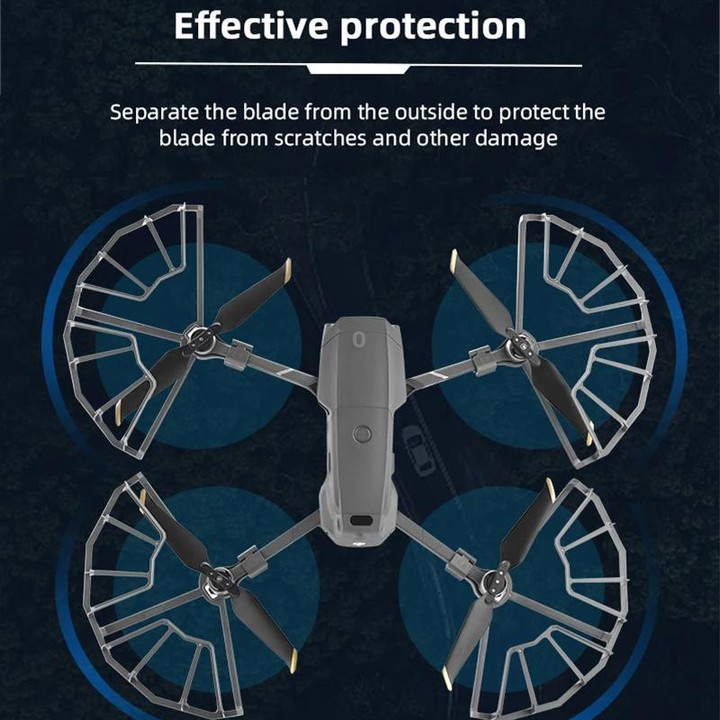 For DJI Mavic 2 Pro / 2 Zoom BRDRC Drone Propeller Surround Protective Guard Anti-collision Ring (Grey)