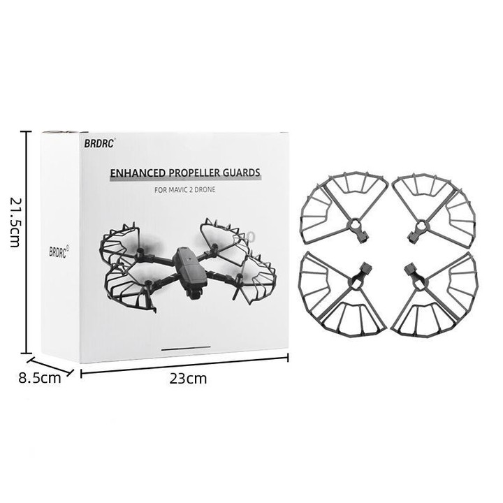 For DJI Mavic 2 Pro / 2 Zoom BRDRC Drone Propeller Surround Protective Guard Anti-collision Ring (Grey)