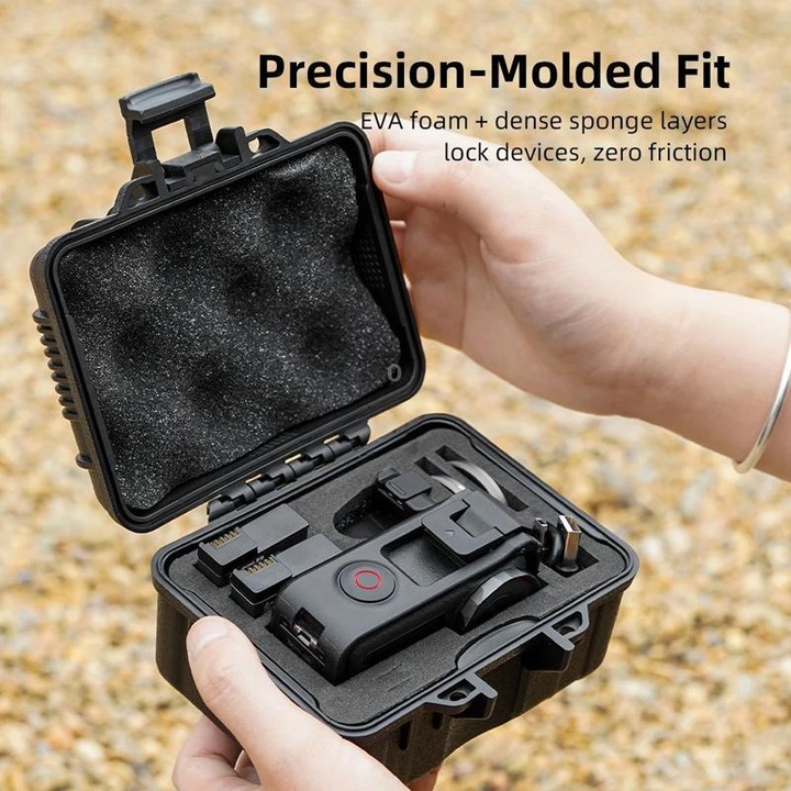 For DJI OSMO Action 5 Pro / 4 / 3 Camera Hard Storage Box Bag Protective Case (Black)