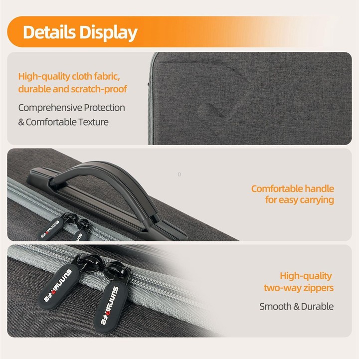 For DJI Mavic 4 Pro Sunnylife Drone Body Carrying Case Storage Bag (Grey)