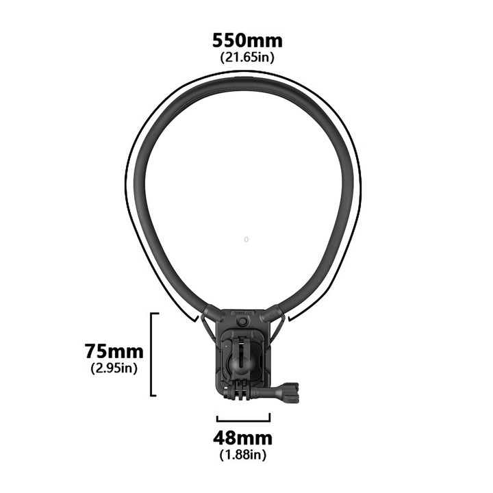 STARTRC Lazy Neck Bracket V3 POV View Mount with Chest Strap (Black)