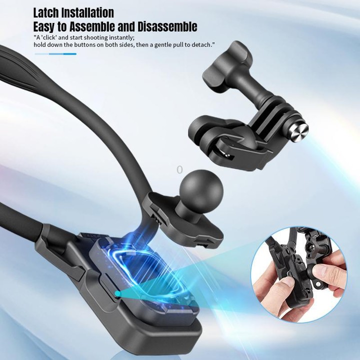 STARTRC Lazy Neck Bracket V3 POV View Mount with Chest Strap (Black)
