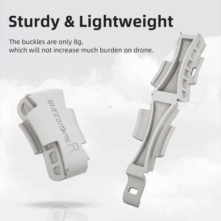 For DJI Flip Sunnylife Anti-shake Arm Buckle Fixing Integrated Buckle Quick Release Anti-Collision Buckle (Grey)
