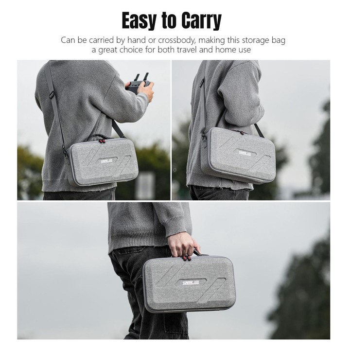 For DJI Flip STARTRC Shoulder Storage Bag Integrated Handbag (Grey)