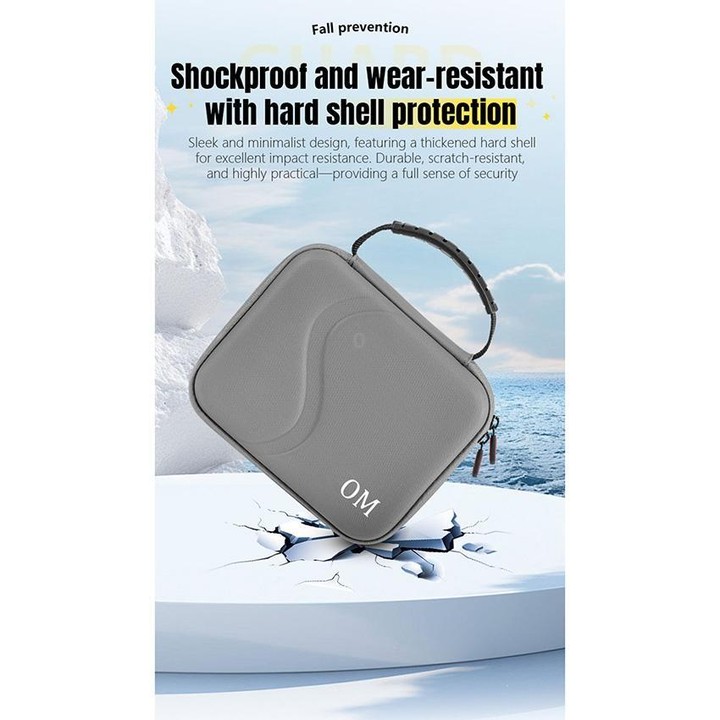 For DJI Osmo Mobile 7 / 7P / 8 STARTRC Portable Shockproof Waterproof PU Case Bag (Grey)
