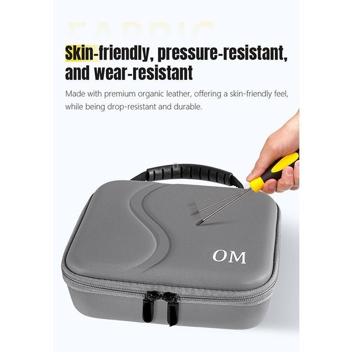 For DJI Osmo Mobile 7 / 7P / 8 STARTRC Portable Shockproof Waterproof PU Case Bag (Grey)