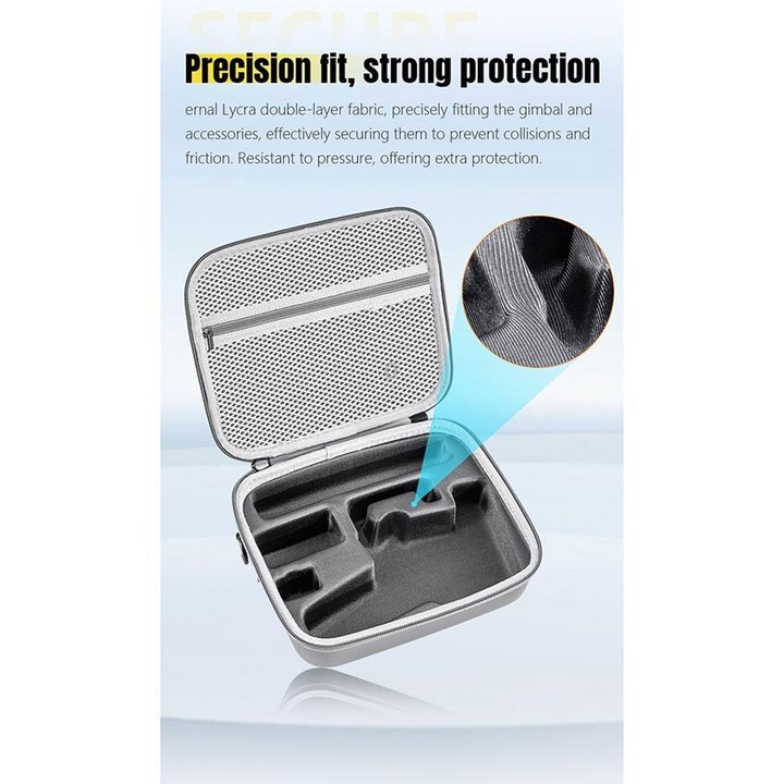 For DJI Osmo Mobile 7 / 7P / 8 STARTRC Portable Shockproof Waterproof PU Case Bag (Grey)
