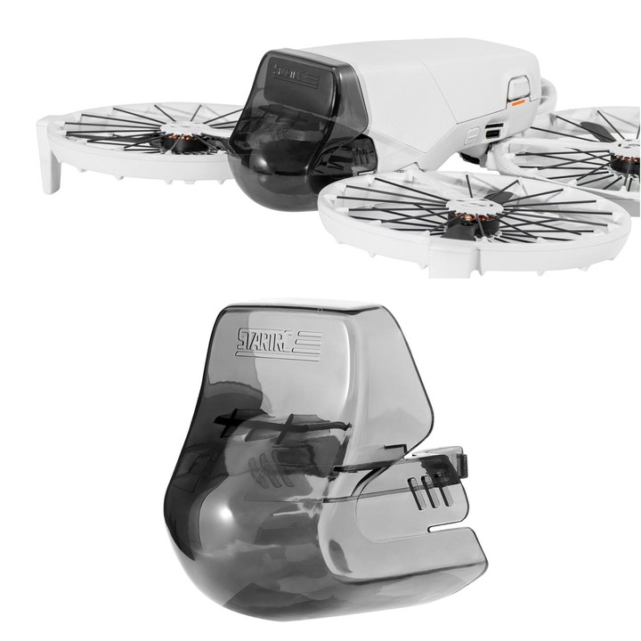 For DJI Flip STARTRC Lens Protective Cover Gimbal Cover (Transparent Black)